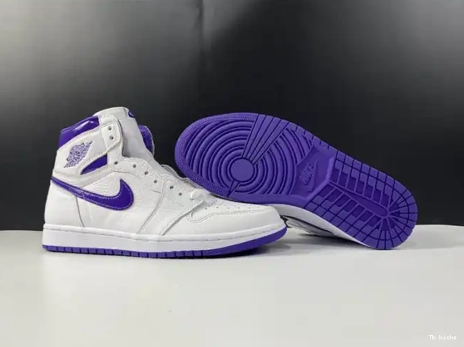 Rep TBK AIR HIGH JORDAN COURT 1 PURPLE RETRO CD0461-151 0617